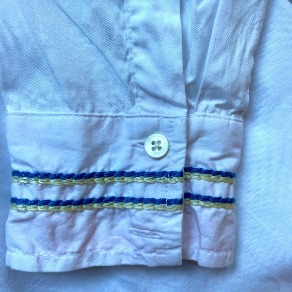 Vintage Lucky Brand woman’s blouse hand embroidered retro sz. M/L - Picture 9 of 9